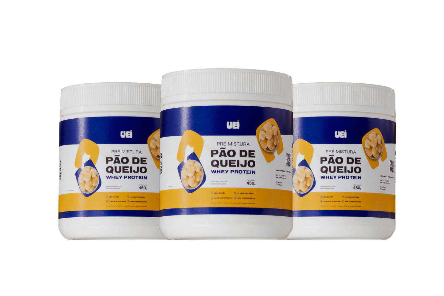PÃO DE QUEIJO COM WHEY - 3UN